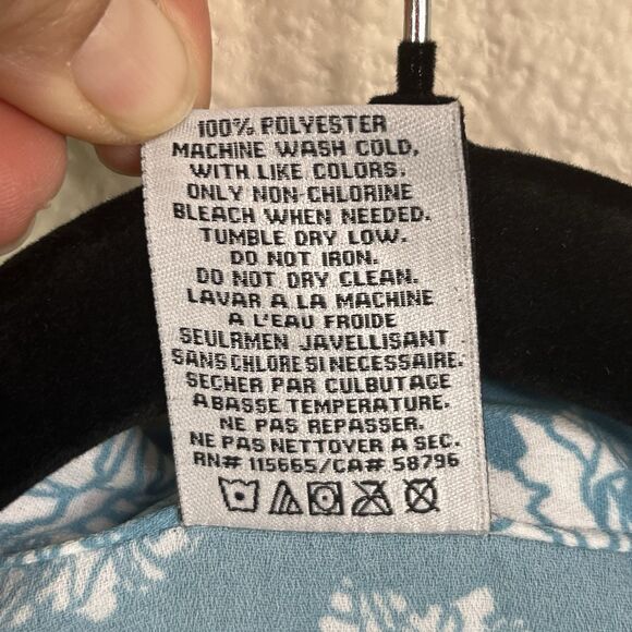 Women's THE GOLDEN GIRLS by ABC Studios Floral Dress Size Small Midi Blue - Picture 11 of 11